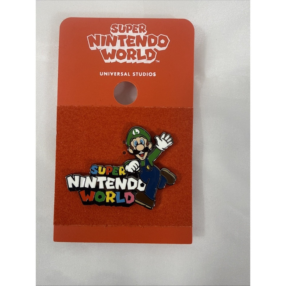 2025 Universal Orlando Epic‎ Universe Super Nintendo World Luigi Pin